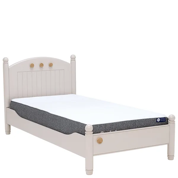 Children's Buttons Single Bed - Rubberwood With a Stone Painted Finish