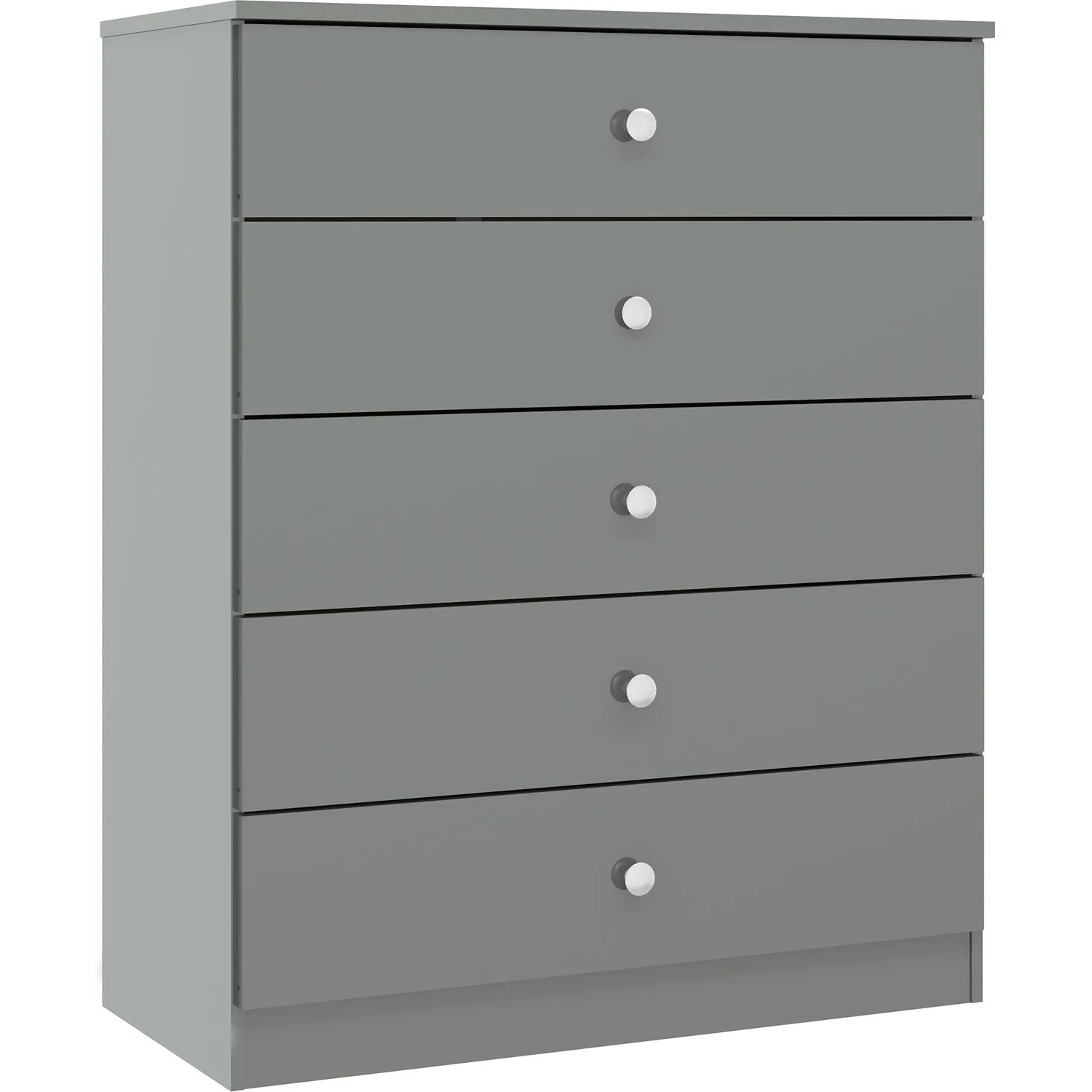 Seconique Denver 5 Drawer Chest in Grey 2