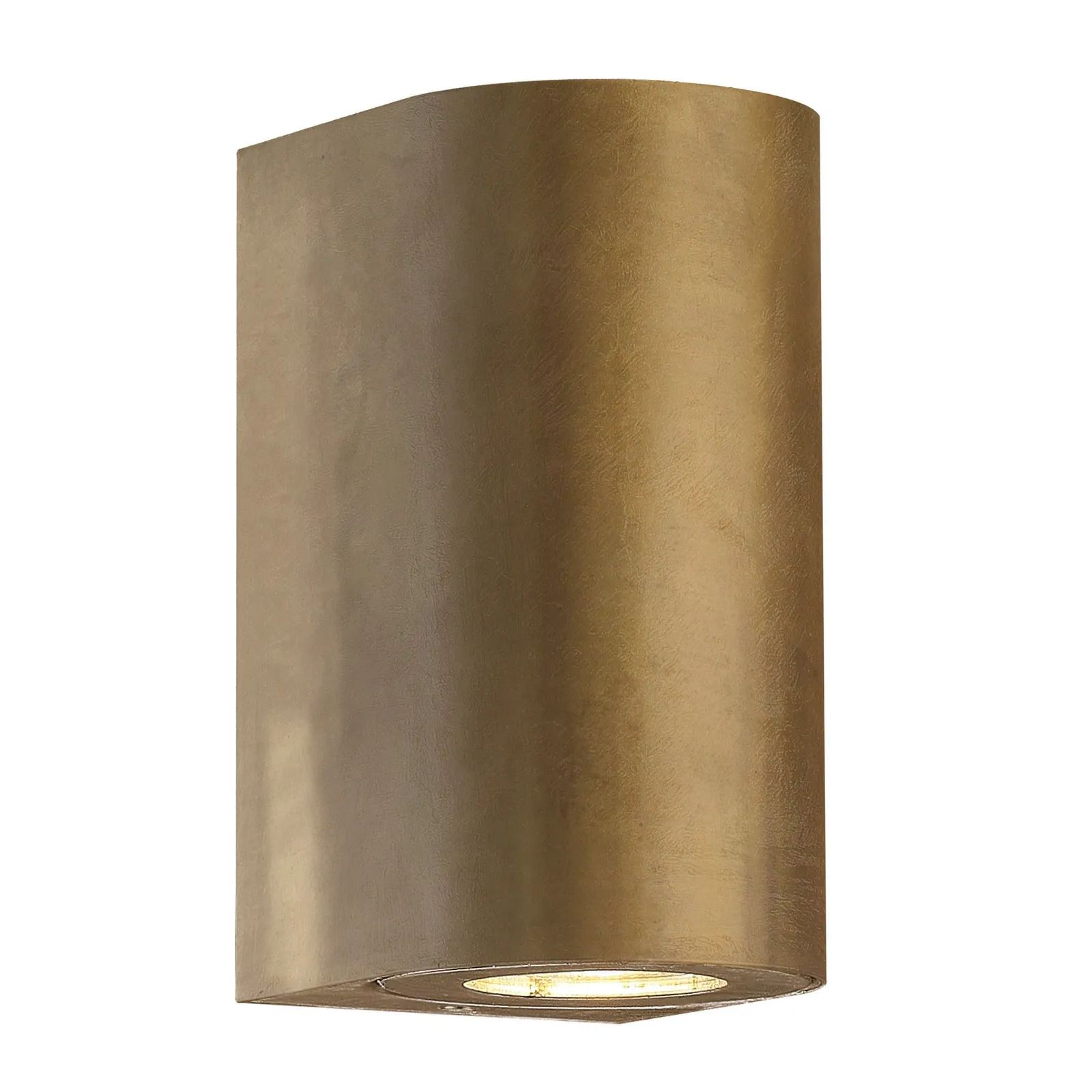 Nordlux Canto Outdoor Wall Light Brass Brass Garden GU10 IP44 Mains in Gold