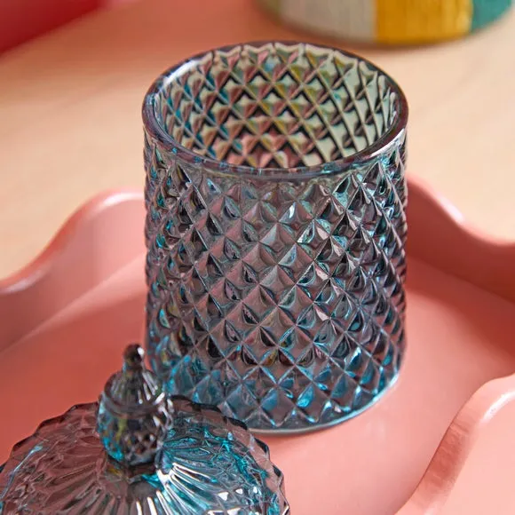 Sophie Robinson Diamond Cut Glass Trinket Jar 2