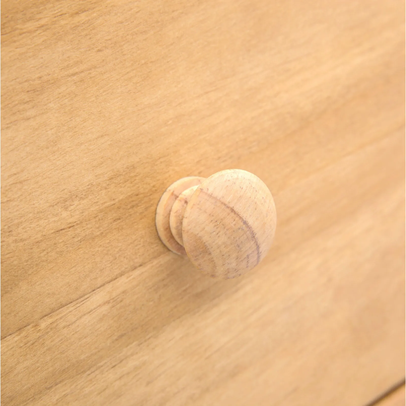 Cabinet Bits Lugo 6 Drawer Chest of Drawers Wood Knob in Light Brown 6