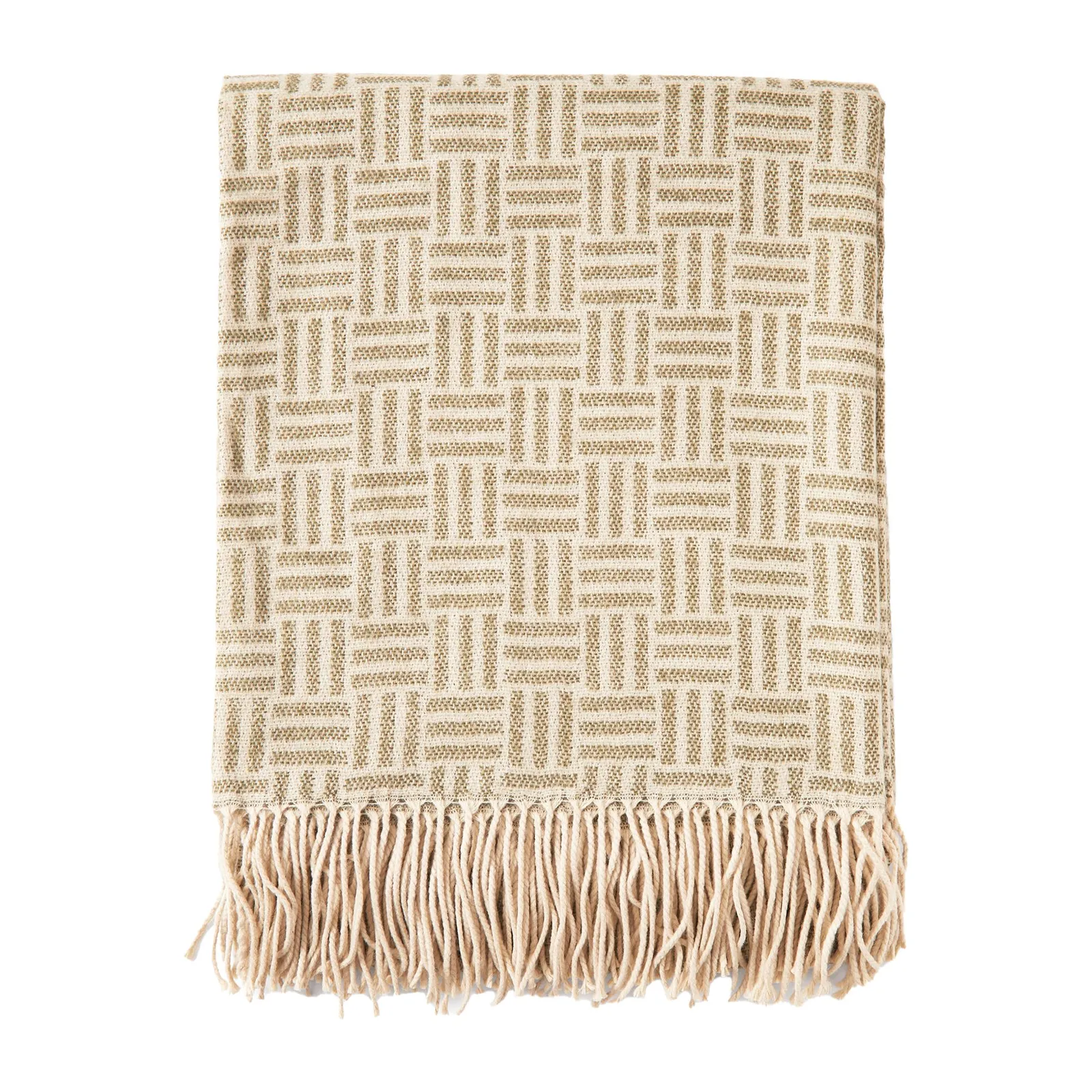 Vinga Lenox Geometric Throw in Green