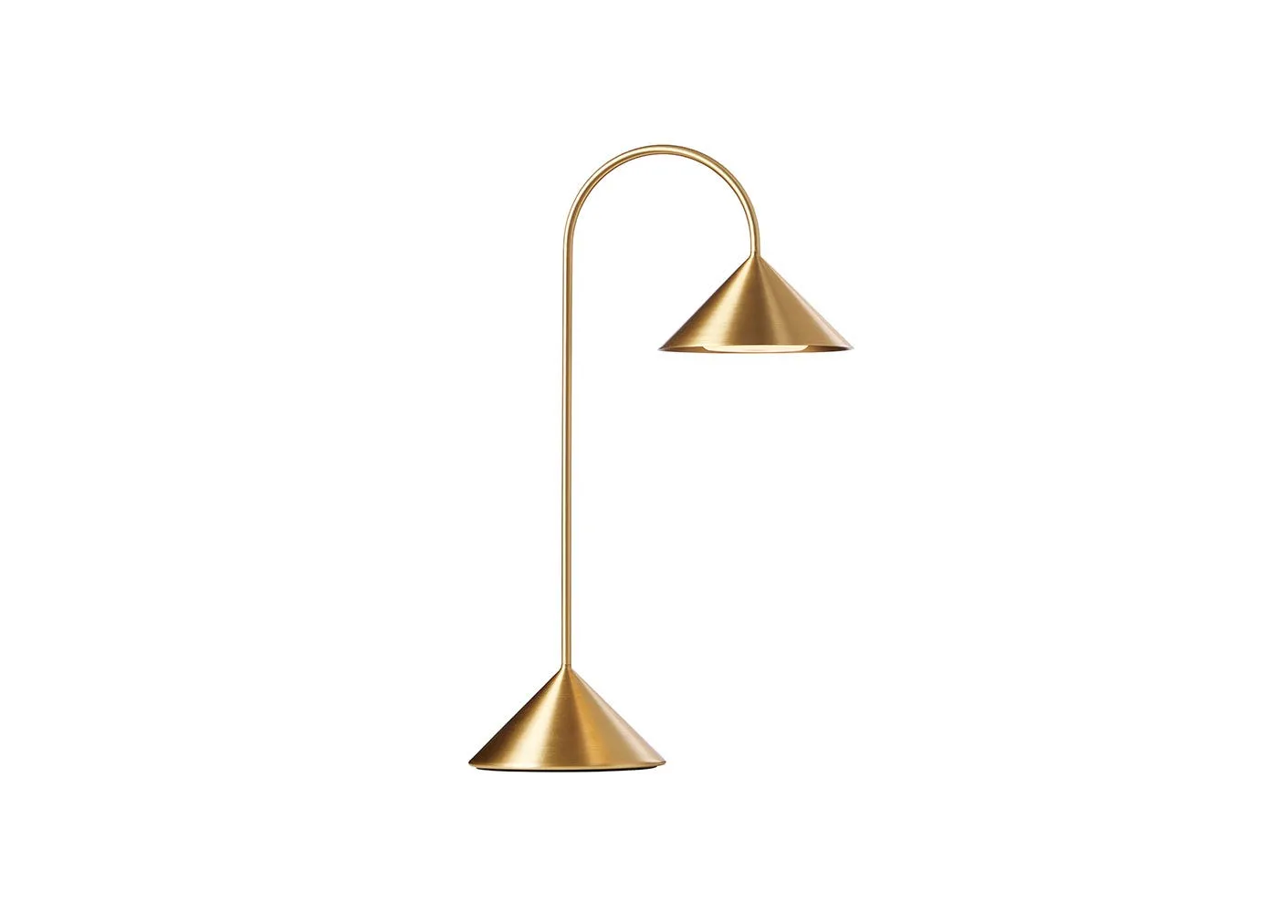 Frandsen Grasp LED IP44 Portable Table Lamp Solid Brass Medium 1