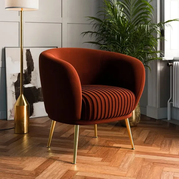 Bella Velvet Cocktail Chair 1