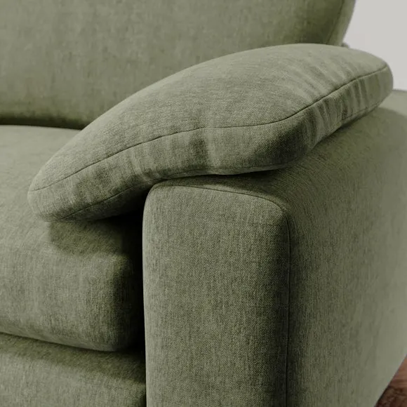 Magnus Vintage Soft Chenille Corner Chaise Sofa 4