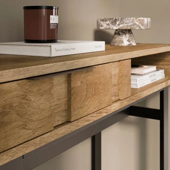 Watson 1 Drawer Console Table, Wood Effect 3