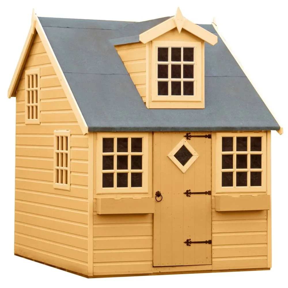 Shires Enchanted Cottage Playhouse Kid's Wendy House in Tan