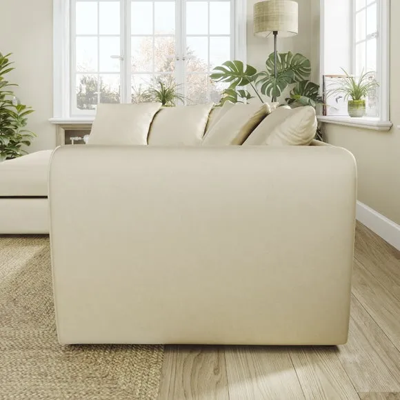 Blake Curved Arm Opulent Velvet Corner Chaise Sofa 2