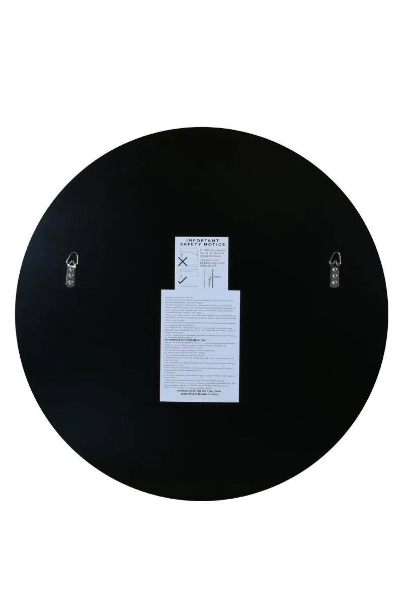 MirrorOutlet Round Circular Antiqued Mirror with Polished Edge 31" X 31" (80x80CM) in Silver 4