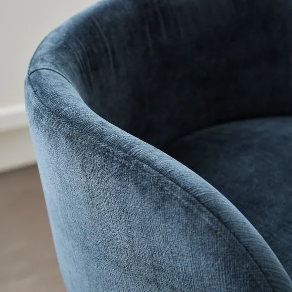 Talullua Height Adjustable Bar Stool, Luxe Chenille 3