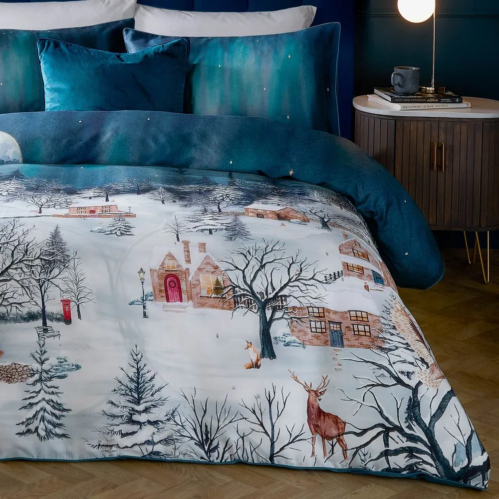 Paoletti Starlight 100% Cotton Duvet Cover Set in Midnight 3
