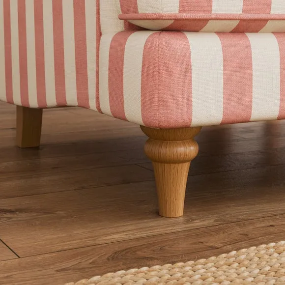 Beatrice II Woven Stripe 3 Seater Sofa Bed 5