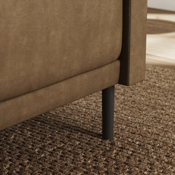Amali Corner Dining Bench, Faux Leather 4