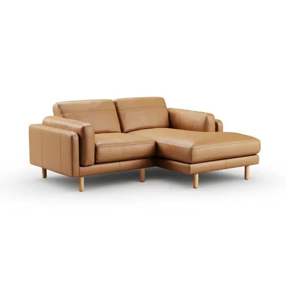 Newton Vintage Leather Corner Chaise Sofa 6