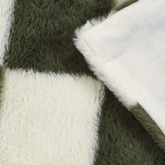 Cosy Soft Checkerboard Throw Blanket 130cm x 170cm 3