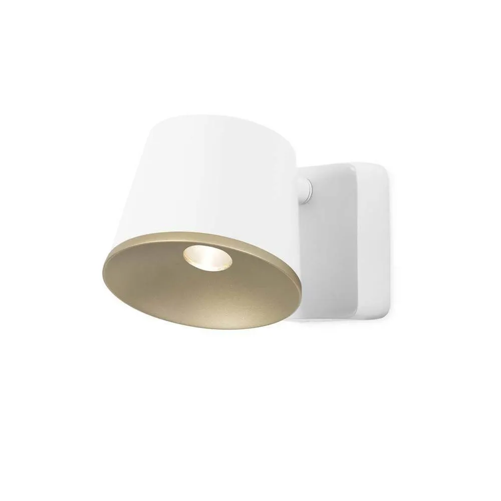 Netlighting Drone LED 1 Light Indoor Dome Wall Ceiling Light White Gold