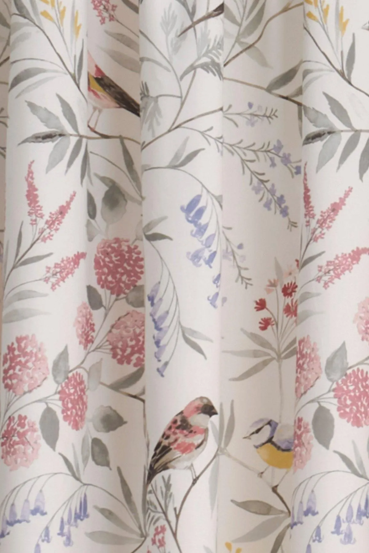 Dreams & Drapes 'Caraway' Pair of Pencil Pleat Curtains in Pink 3