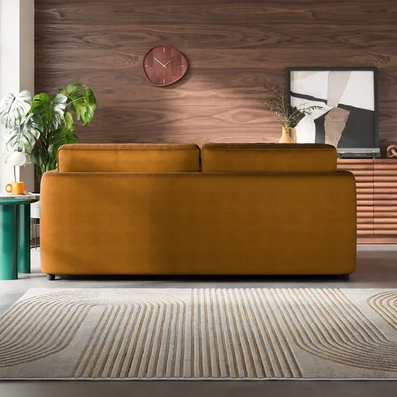 Zoe II Velvet 3 Seater Sofa 2