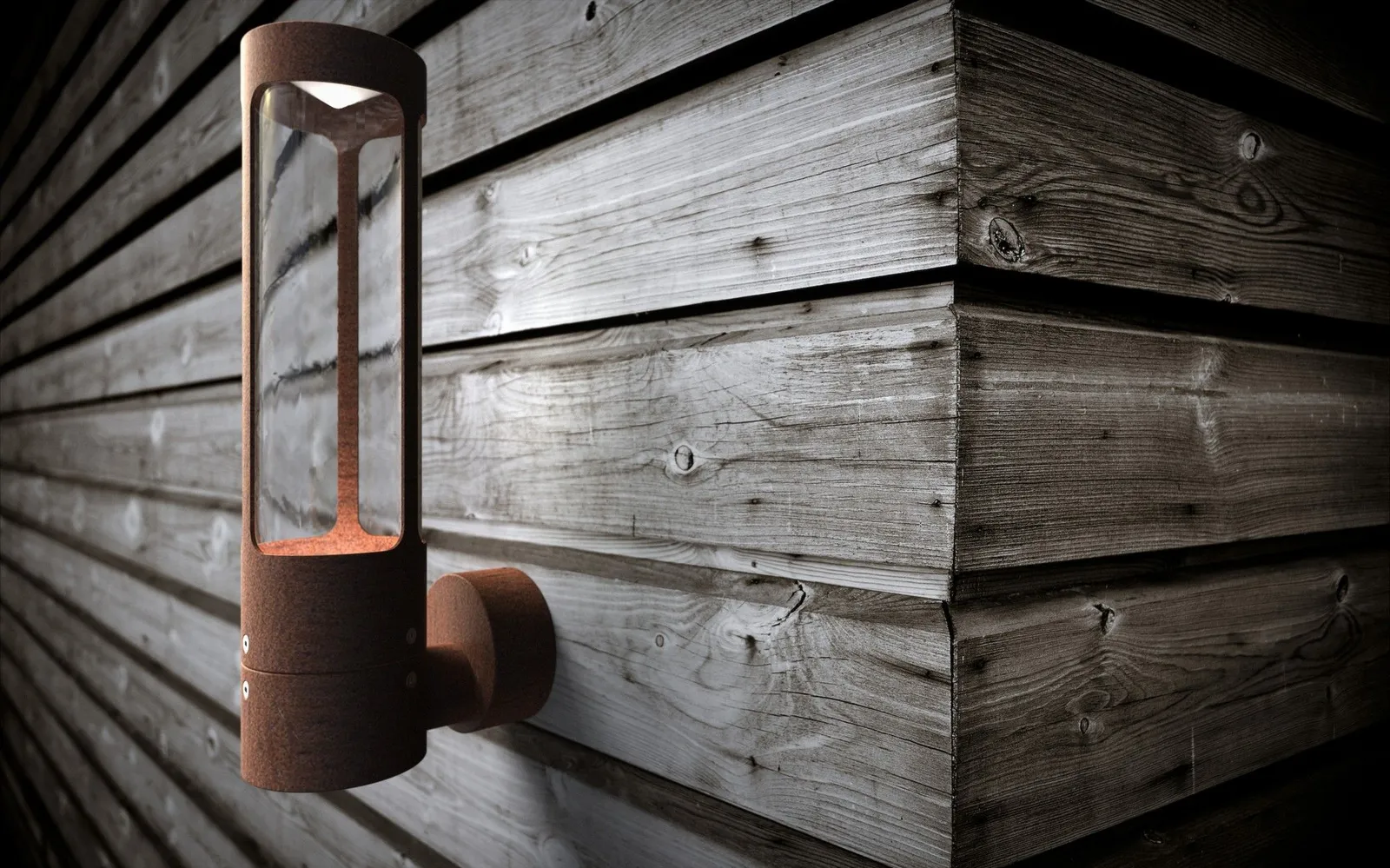Nordlux Helix Outdoor Wall Light Corten Corten Garden GU10 IP44 Mains in Brown 3