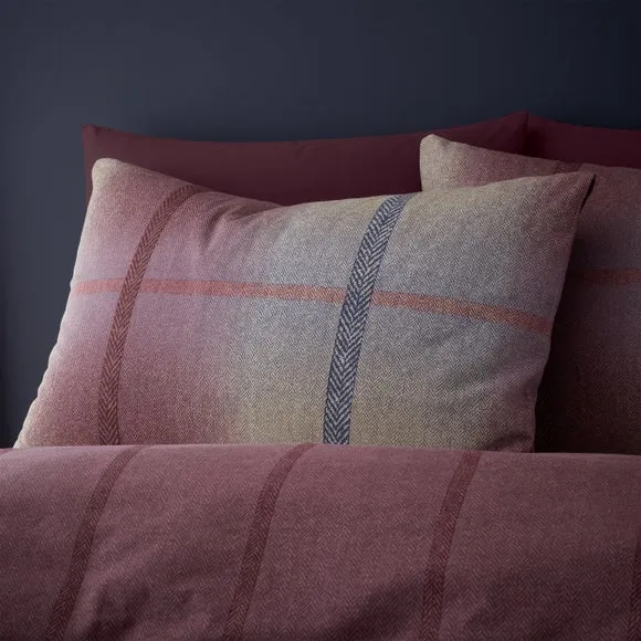 Catherine Lansfield Melrose Tweed 100% Brushed Cotton Duvet Cover & Pillowcase Set 2