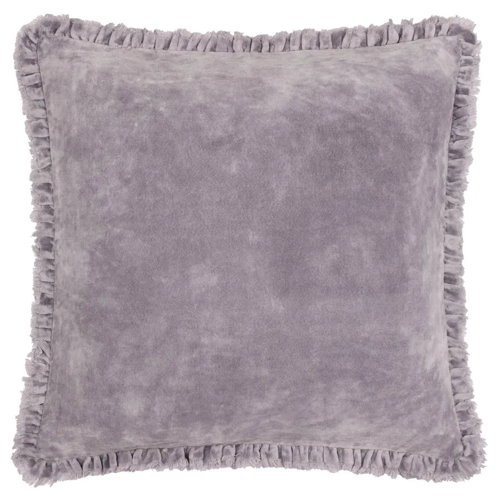 Yard Bertie 100% Cotton Velvet Cushion in Mauve 2