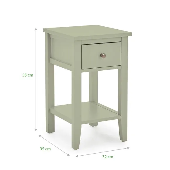 Lynton 1 Drawer Small Bedside Table 6