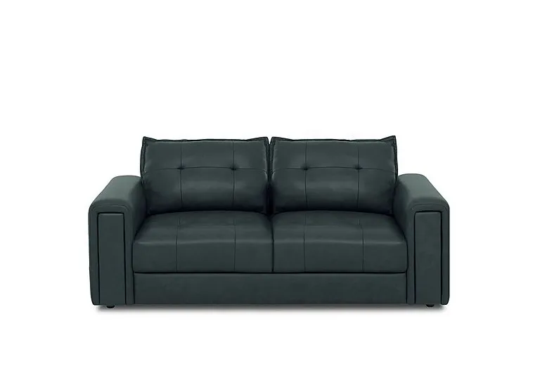 Goliath 2 Seater Leather Sofa - Peacock