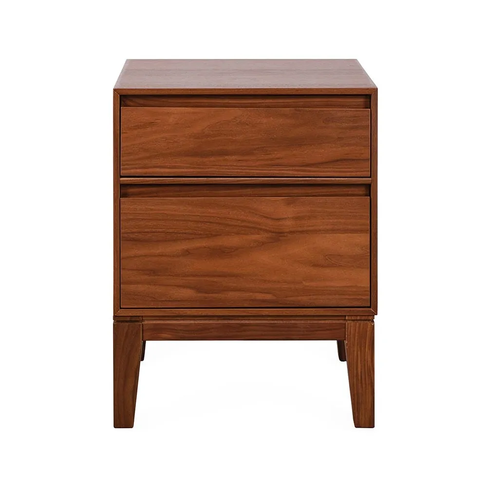 Heal's Lars Bedside Table Walnut 2
