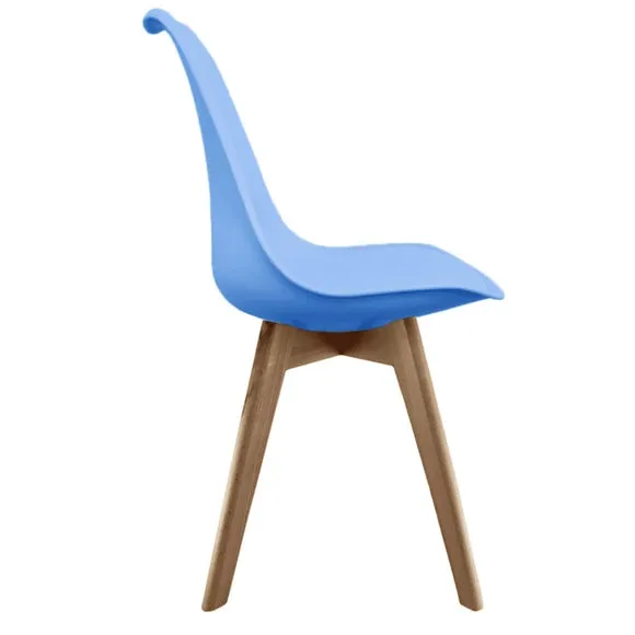 Fusion Living Soho Plastic Dining Chair with Squared Legs 4