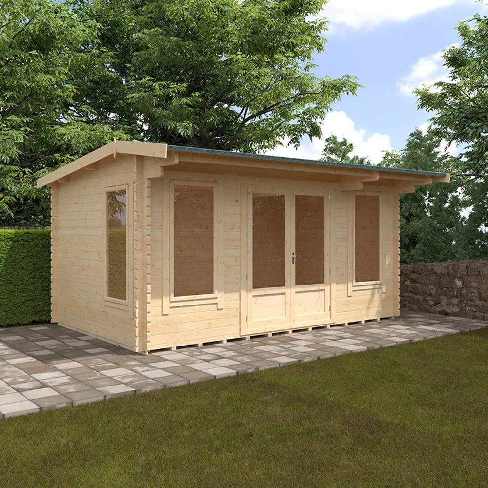 Buttercup Farm 16x10 The Jacob 44mm Cabin - L475 x W295 x H247 cm in Natural 2