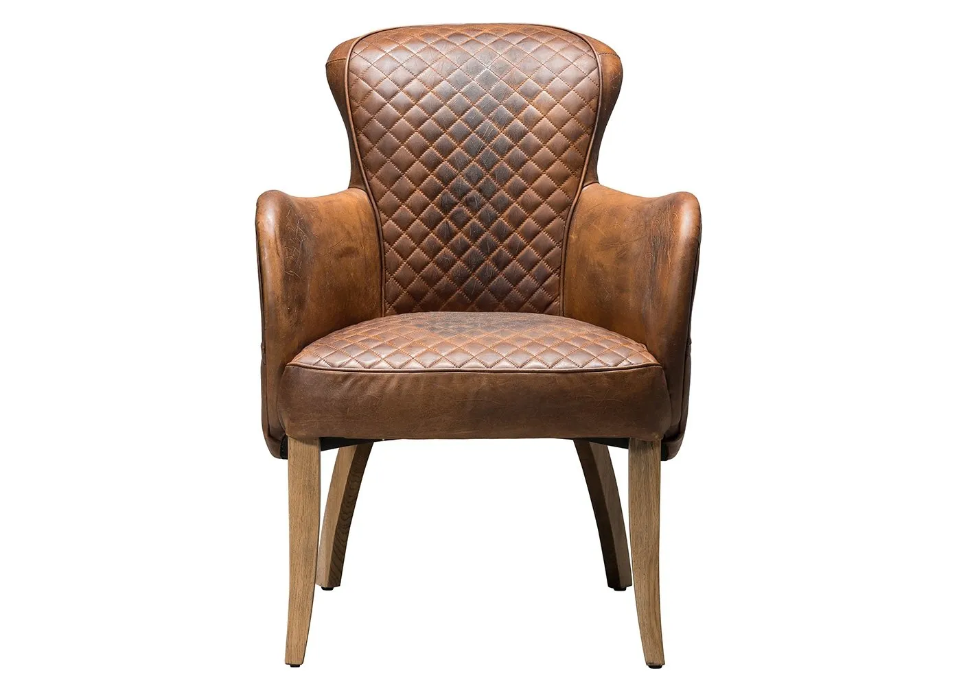 Timothy Oulton Side Saddle Dining Chair Buckd n Brokn Leather
