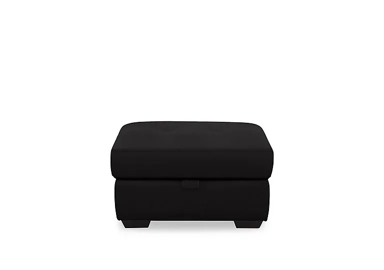 Dinky Leather Large Storage Footstool