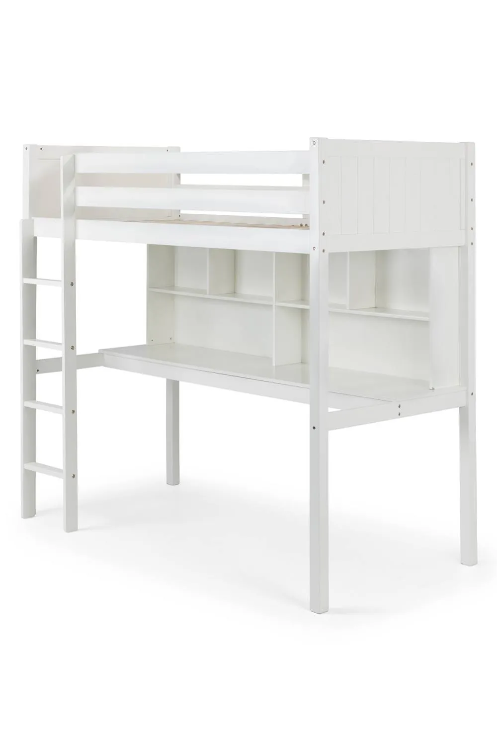 Julian Bowen Titan Highsleeper Loft bed with Desk in White 4