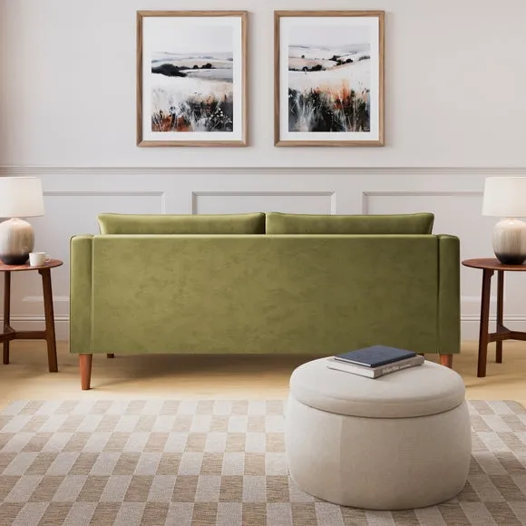 Hugo Velvet 3 Seater Sofa 3