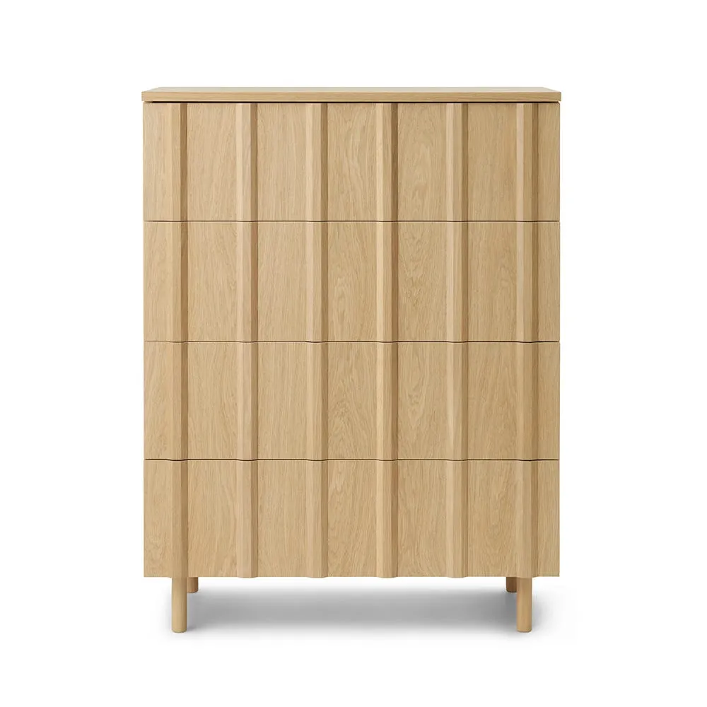 Normann Copenhagen Rib Dresser 4 Drawers Oak 2