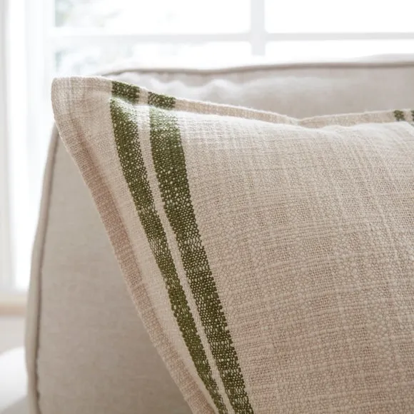 Churchgate Mallory Stripe Cotton Square Cushion 2