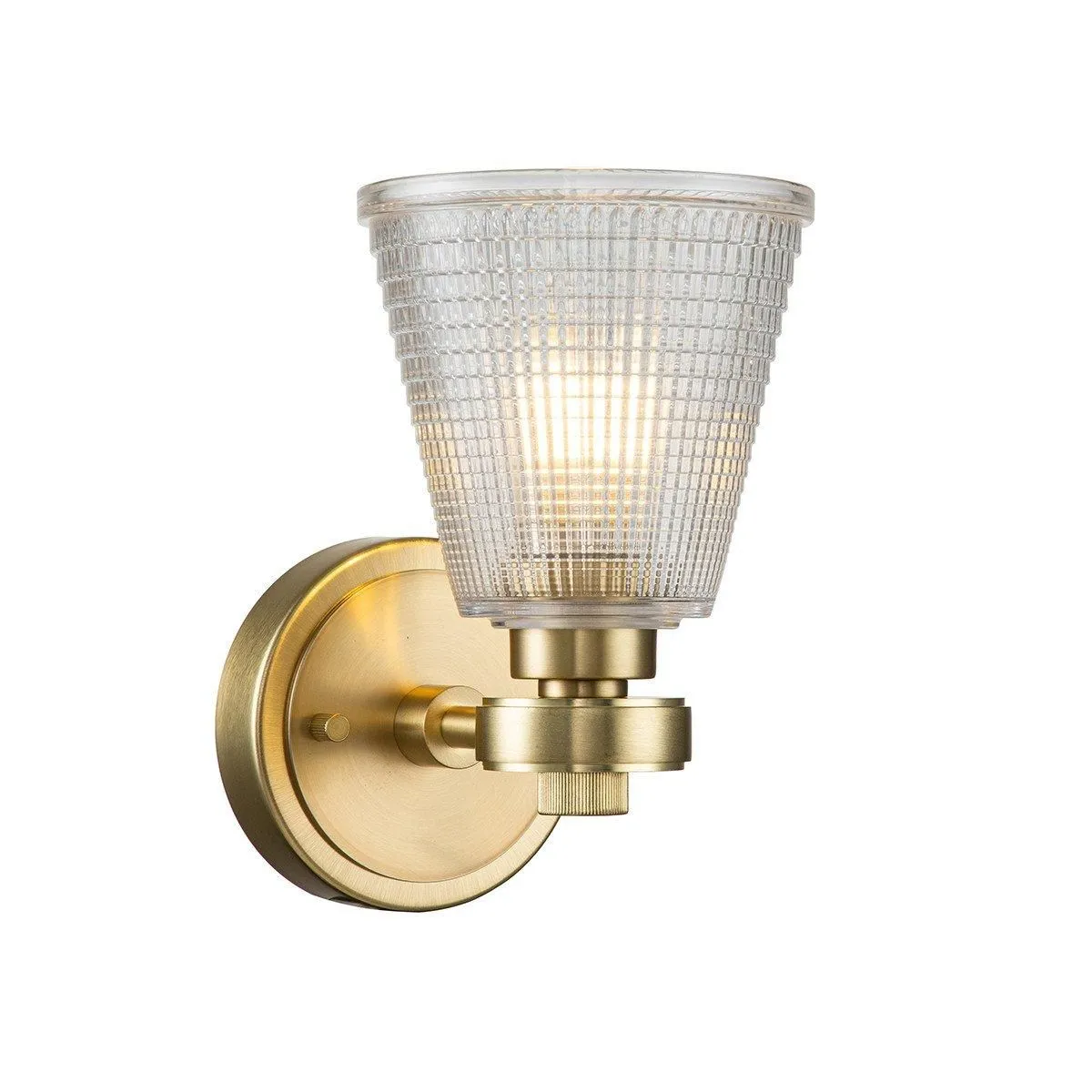 Netlighting Gunnislake Wall Lamp Brushed Brass IP44 in Yellow 3