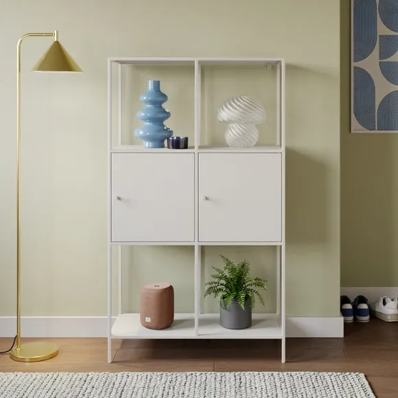 Corin Metal 2 Door Shelving Unit 1