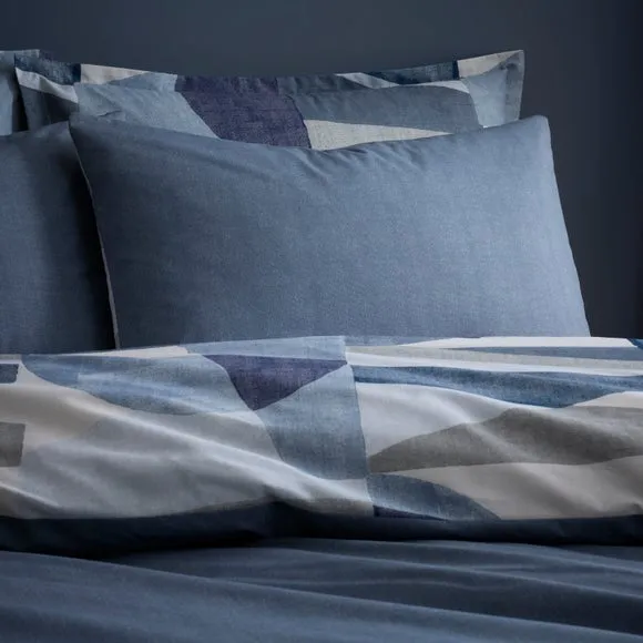 Bronte Geo Polycotton Duvet Cover & Pillowcase Set 5