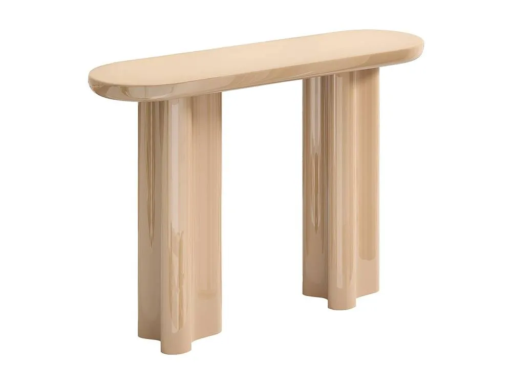 Vente-unique MDF Console Table - Lacquered Beige - LESONA 5