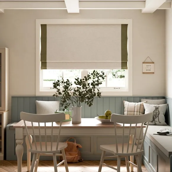 Luna Bordered Easy Chain Blackout Roman Blind 6