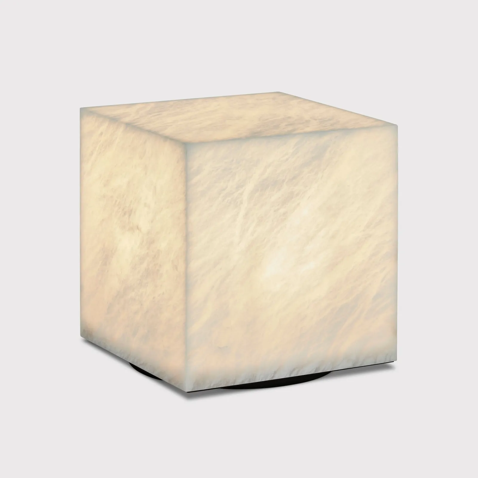 Timothy Oulton Alabaster Cube Side Table 50Cm, Neutral Stone | Barker & Stonehouse