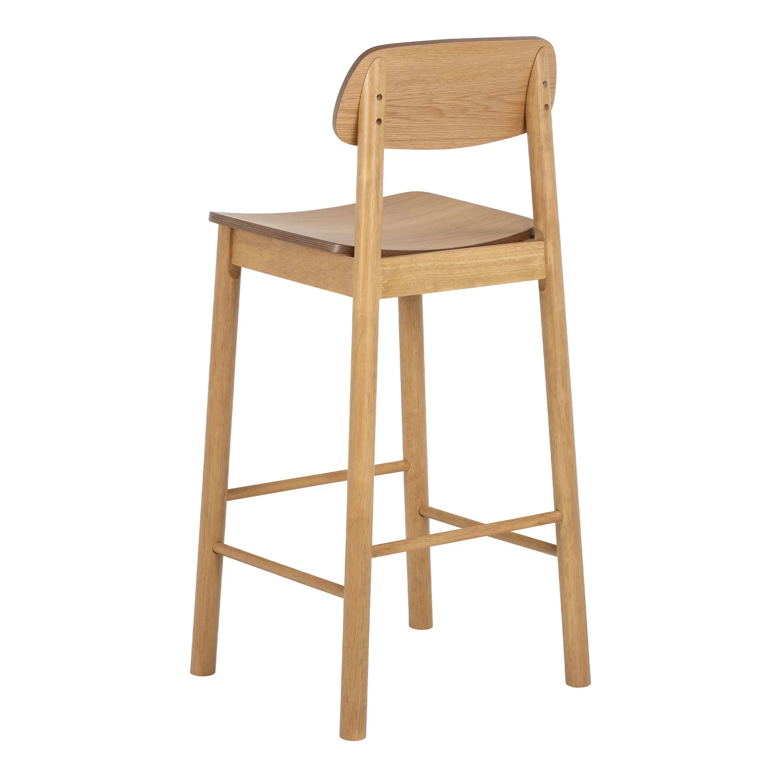 Furniture To Go Barlow Bar Stool in Matt Oak Set of 2 in Light Brown 4