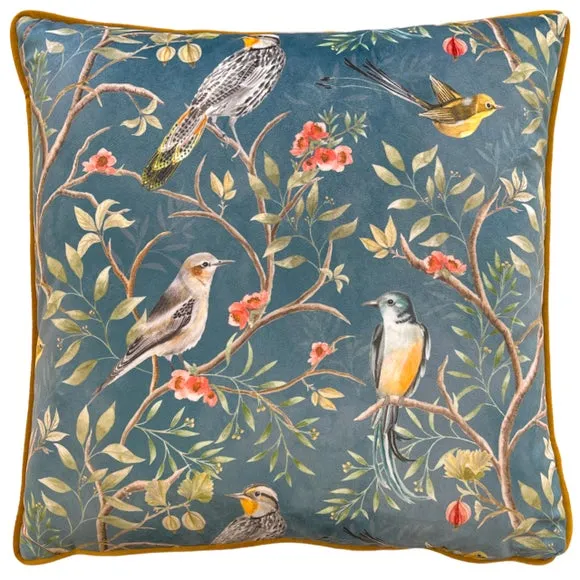 Orient Chinoiserie Birds Cushion