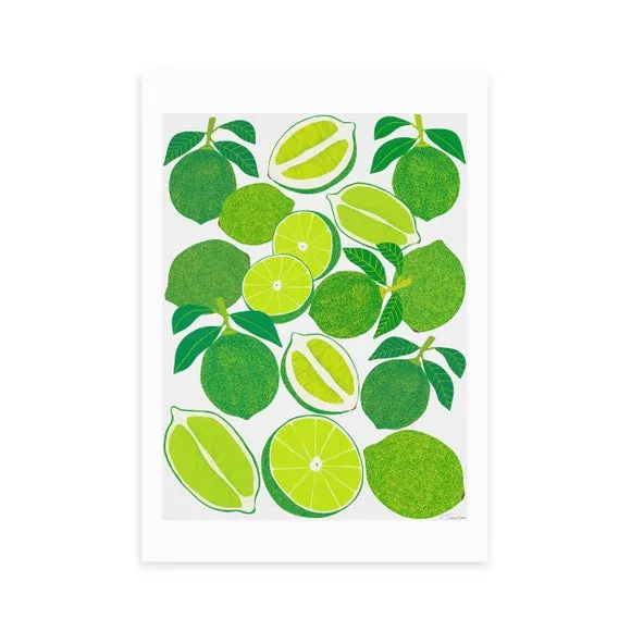 East End Prints Lime Harvest Print 2