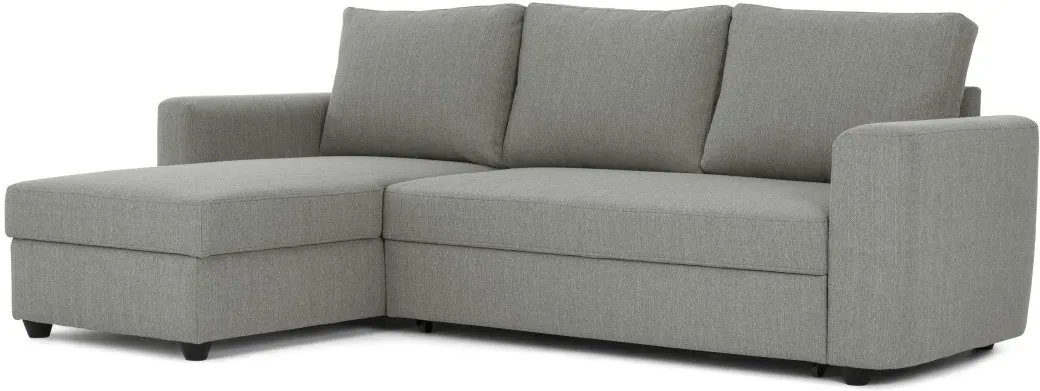 Aidian Corner Storage Sofa Bed, Silver Grey 