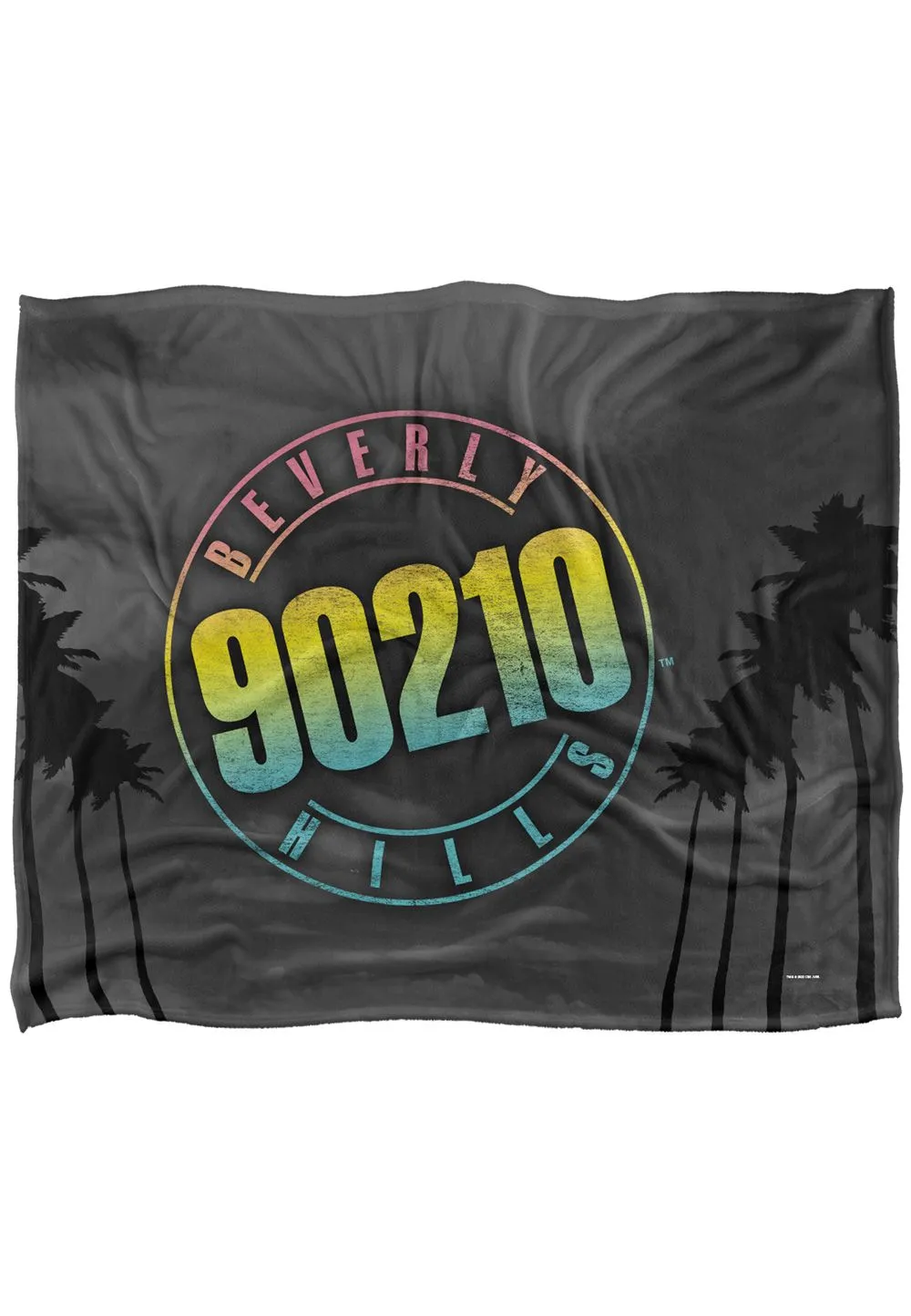 ViacomCBS/Nickelodeon Beverly Hills 90210 Palms Logo Silky Touch Super Soft Throw Blanket 152 X 127 cm in White