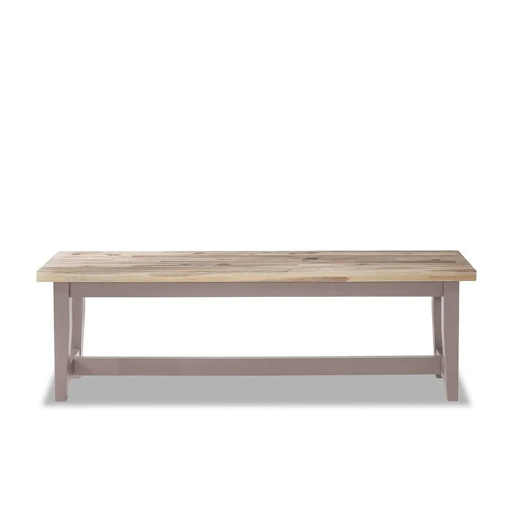 Statement Furniture Florence Solid Acacia Hardwood Dining Bench 140cm in Taupe 5