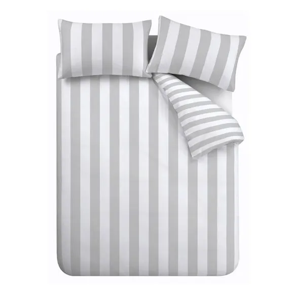 Catherine Lansfield Cove Stripe Duvet Cover and Pillowcase Set 6