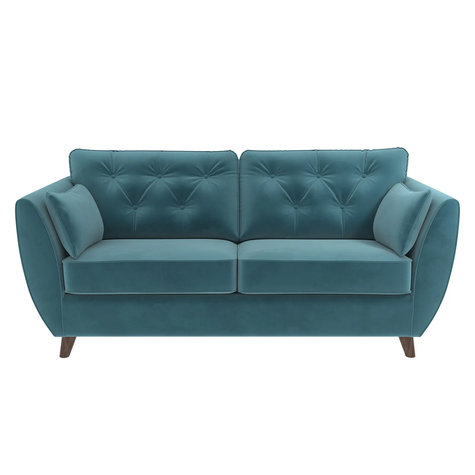 Dalston Velvet 3 Seater Sofa Blue
